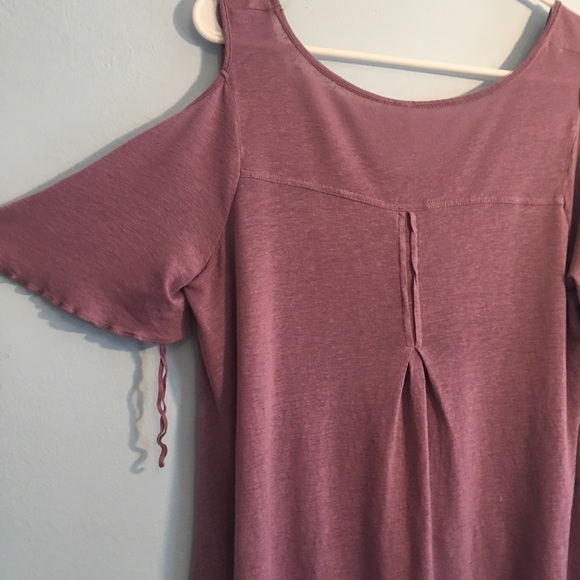 💕Free People Cold Shoulder Top in Purple Size XS - Picture 8 of 8